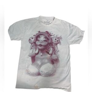 White Graphic Short Sleeve Tee